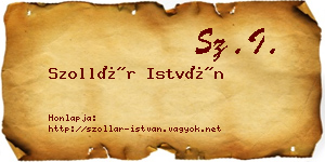 Szollár István névjegykártya